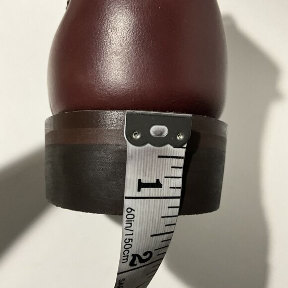 WideWay Footwear Jump Boots  Tall Combat Paratrooper Burgundy Men 6 - Picture 8 of 11